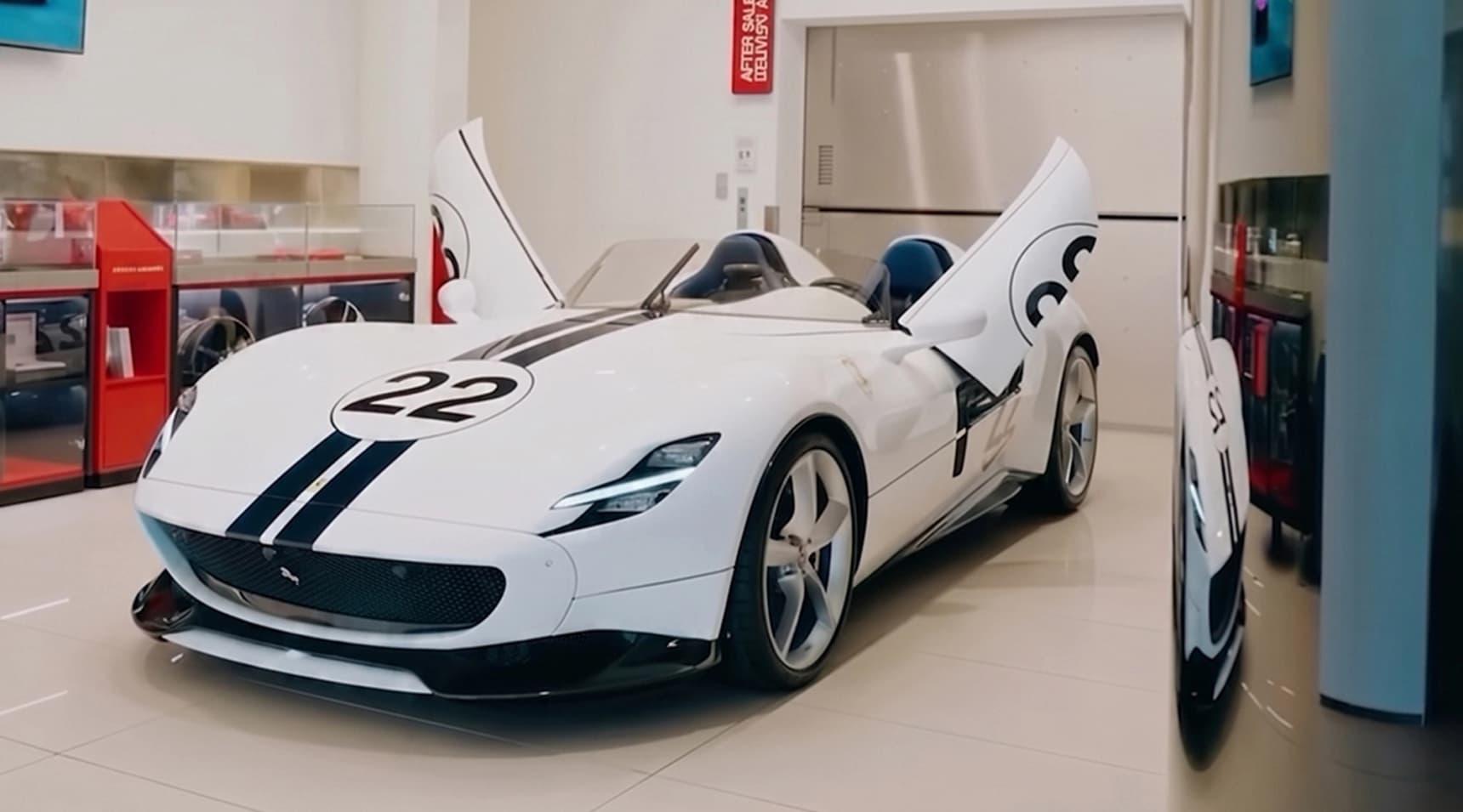 Ferrari Monza SP2 with windscreen appears for sale
