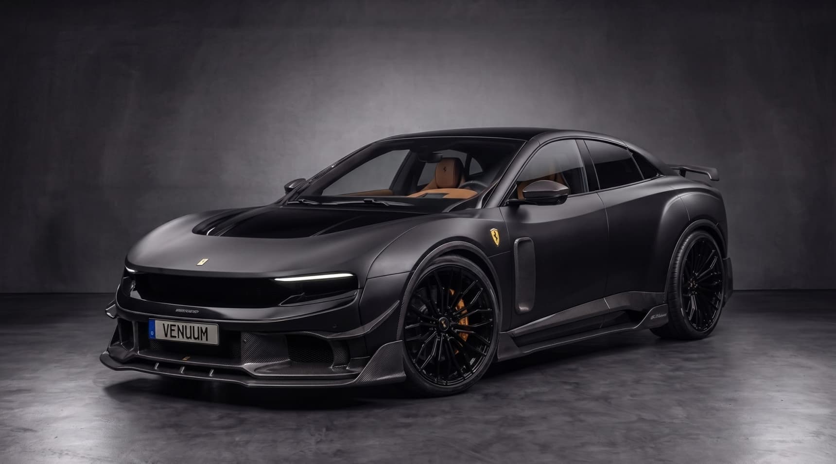 Ferrari Luce by Venuum Black shows aggressive EV makeover