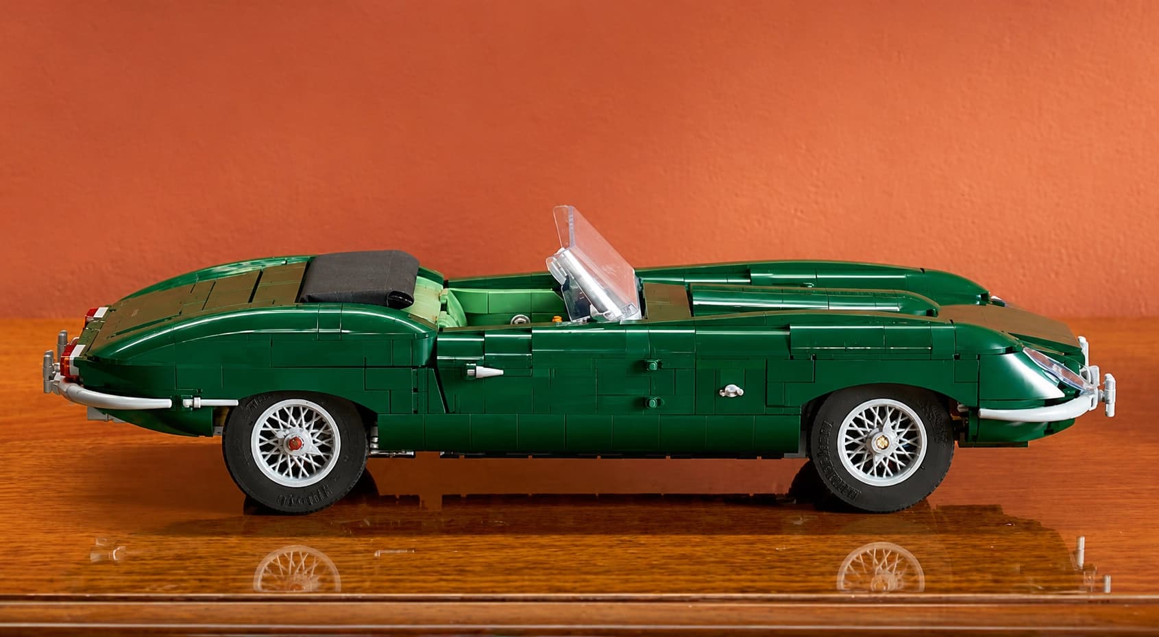 LEGO is turning the Jaguar E-Type into a 1,673-piece British Racing Green icon