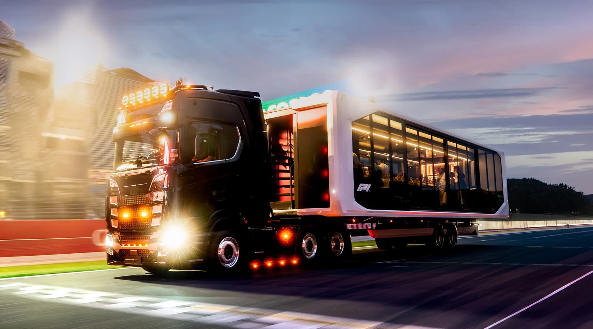 F1's newest hospitality idea is dinner for 12 on the back of a truck, at Spa