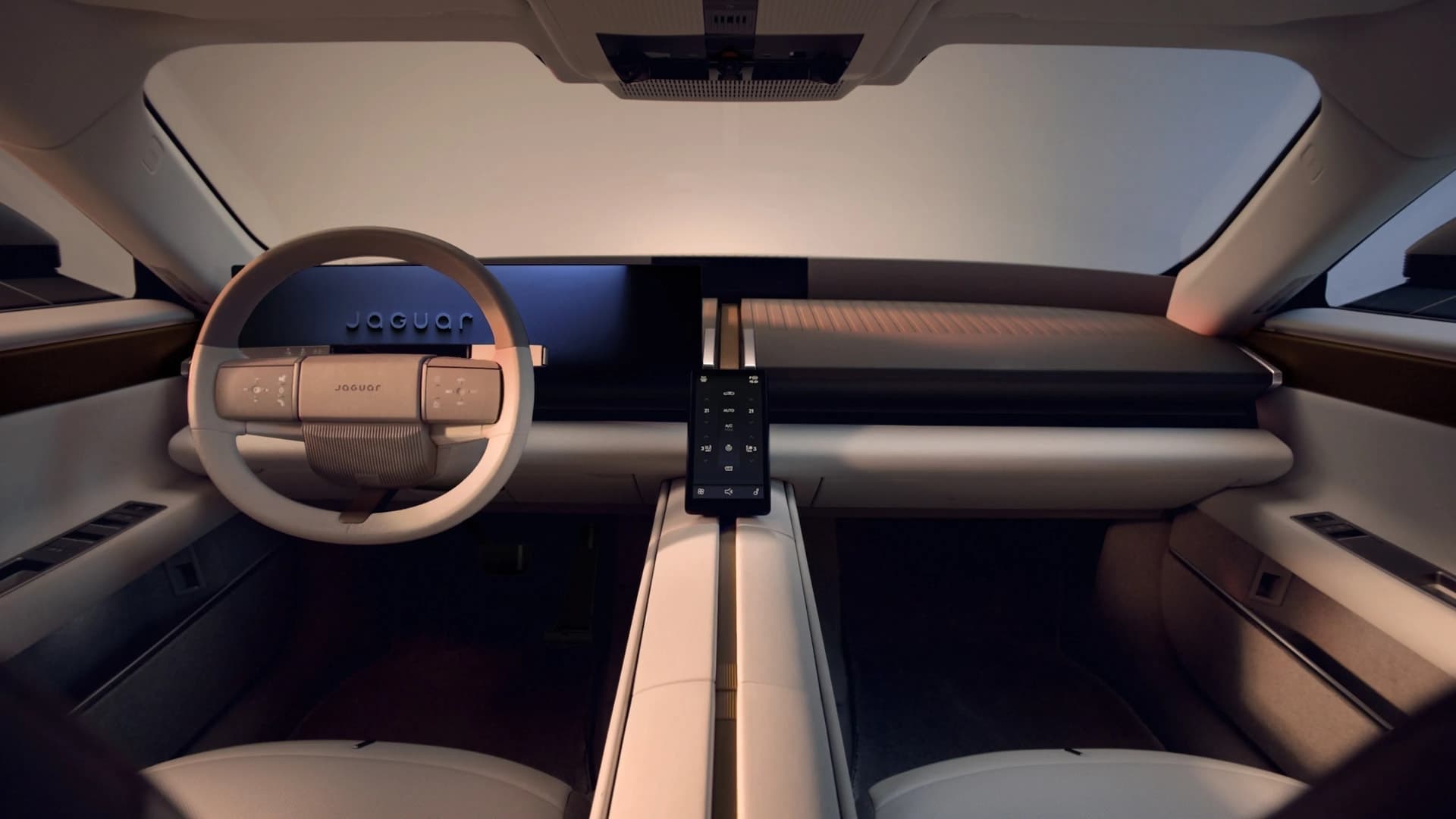 Jaguar finally showed the Type 01 interior, and its boldest idea is hiding the screens