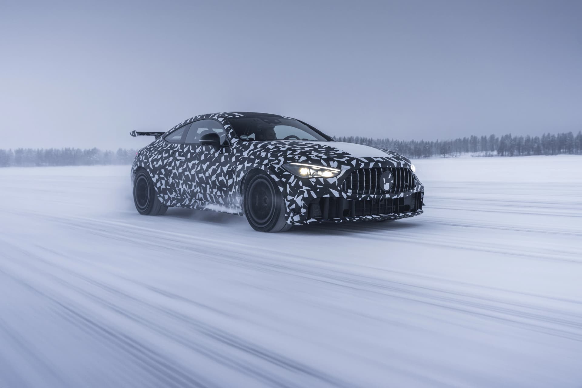 Mercedes-AMG Mythos #2 emerges in the snow