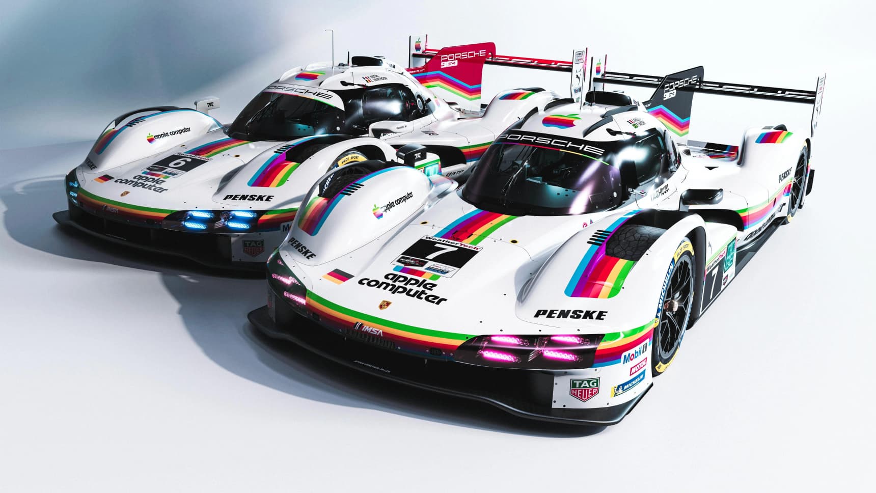 Porsche brings back Apple livery at Laguna Seca, a tribute to innovation across generations