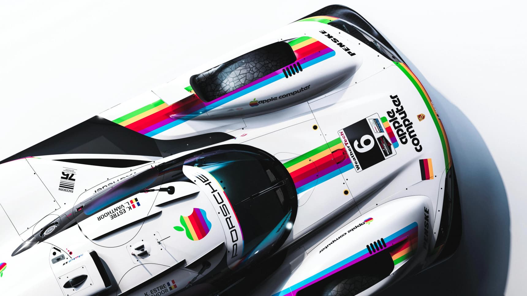 Porsche brings back Apple livery at Laguna Seca, a tribute to innovation across generations