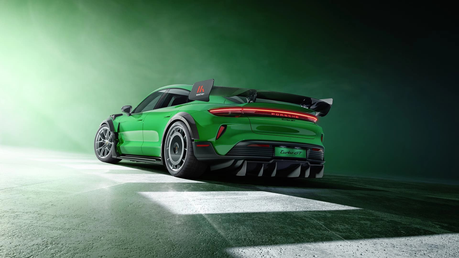 Porsche Taycan Turbo GT Manthey Kit sets a 6:55 Nürburgring record