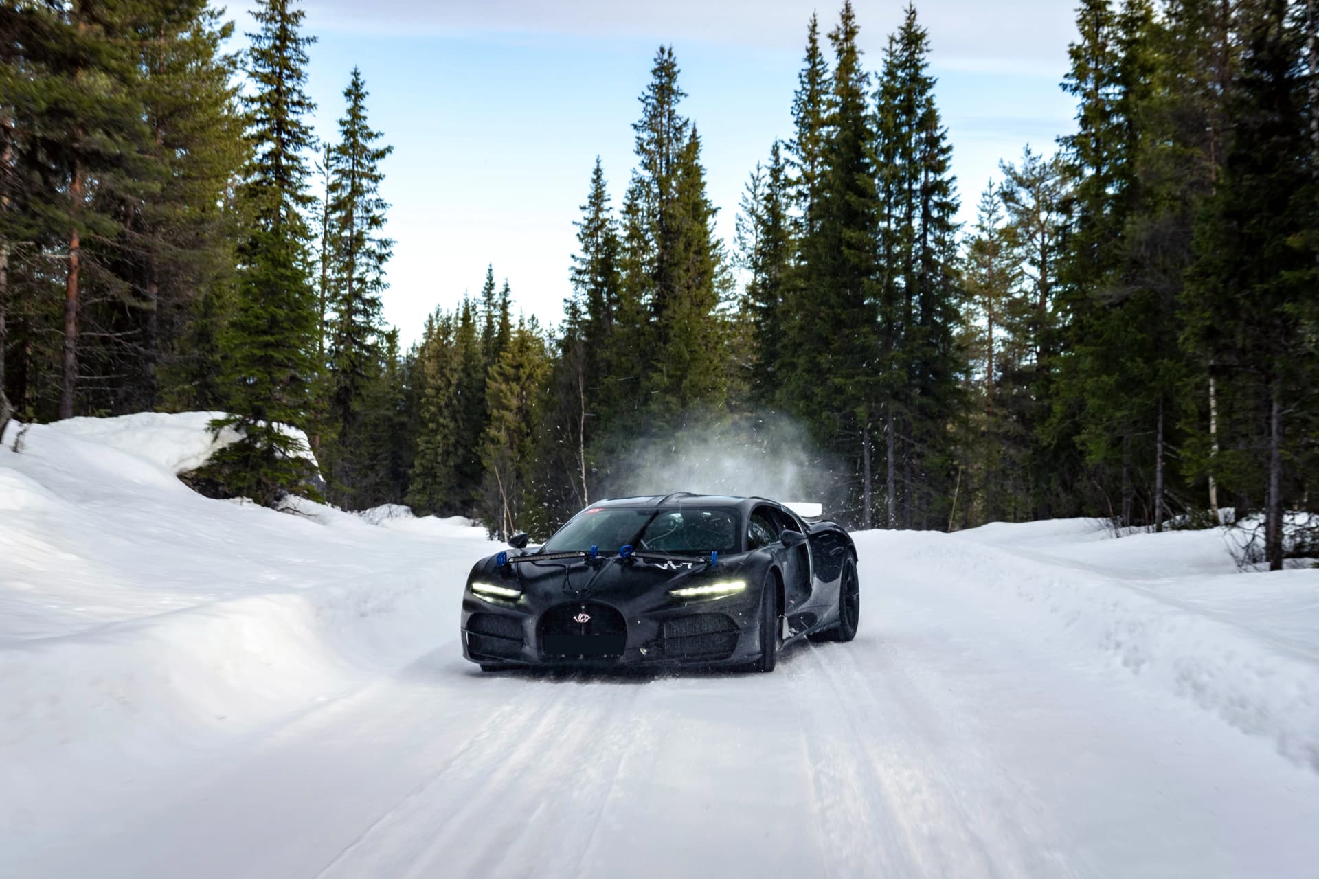 Bugatti Tourbillon undergoes extreme winter testing in Sweden