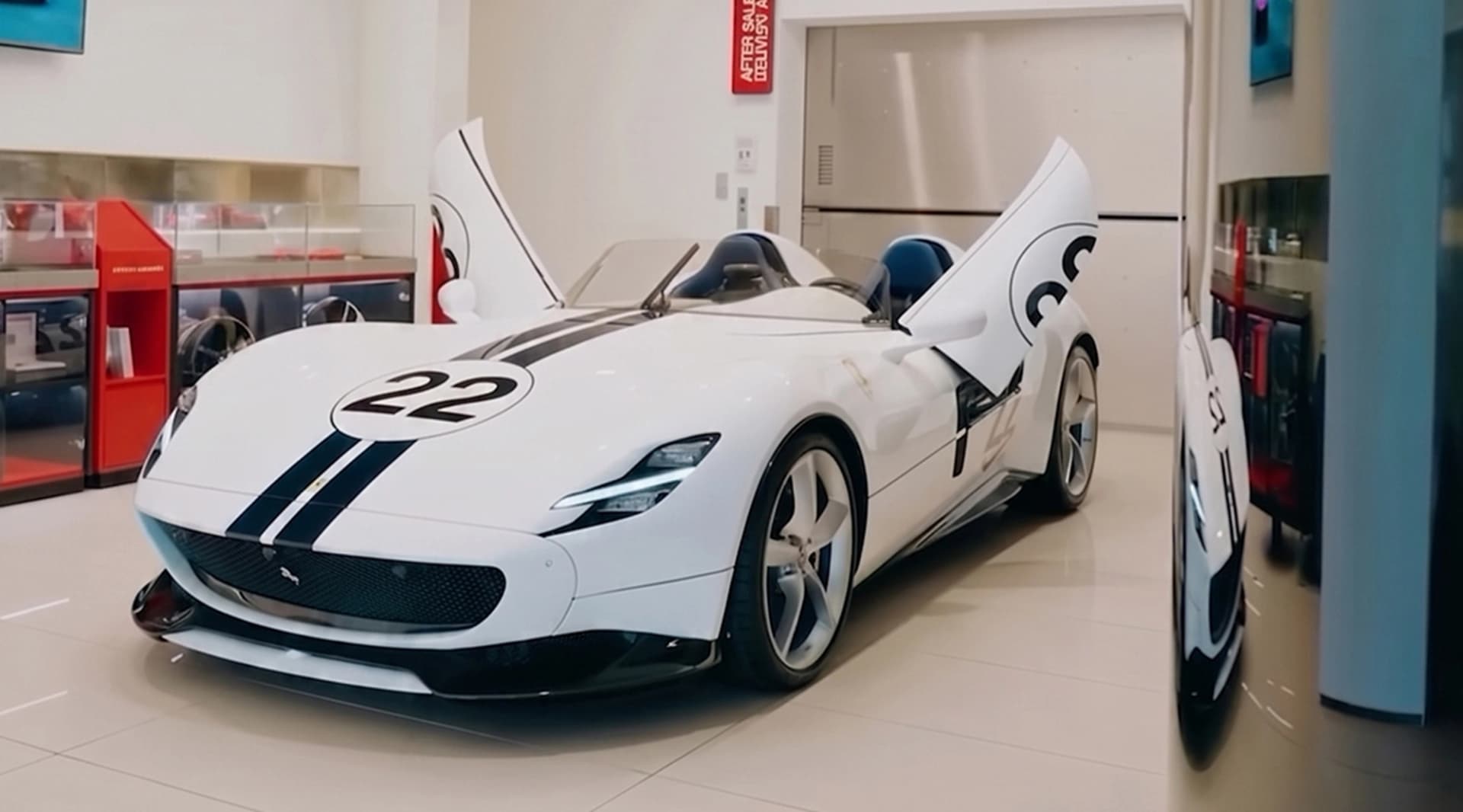 Ferrari Monza SP2 with windscreen appears for sale