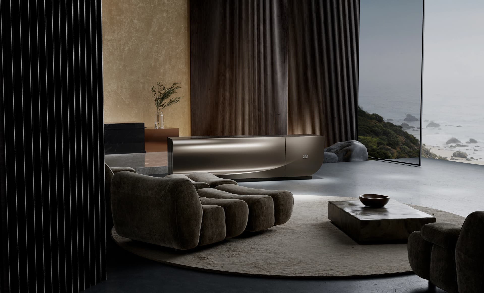 When a Bugatti becomes a 137-inch MicroLED cinema
