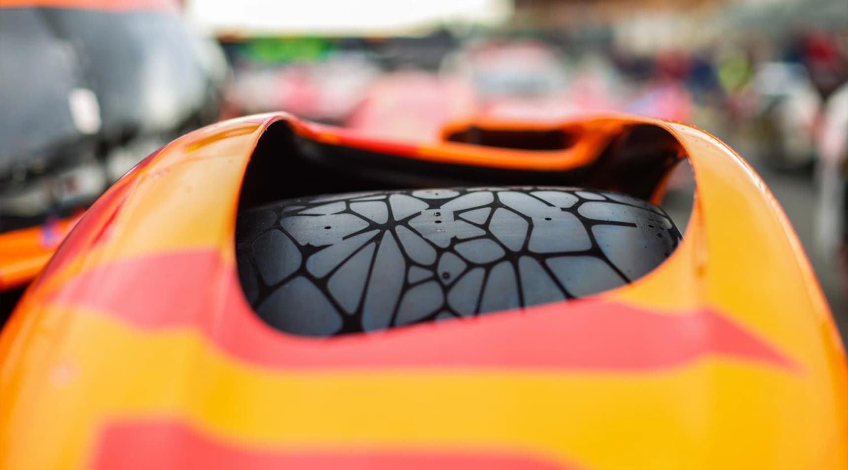 Michelin's new Le Mans slick has a tread pattern, and it disappears after three laps