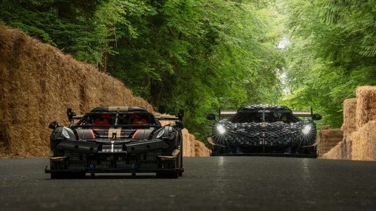 LEGO built a drivable life-size Koenigsegg, and it set a speed record at Goodwood