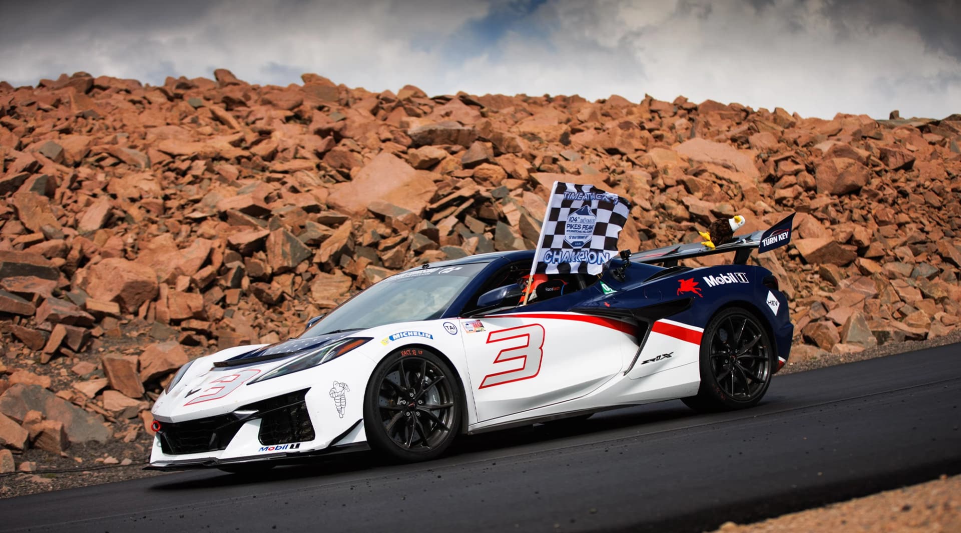 The hybrid Corvette ZR1X just demolished the Pikes Peak production car record