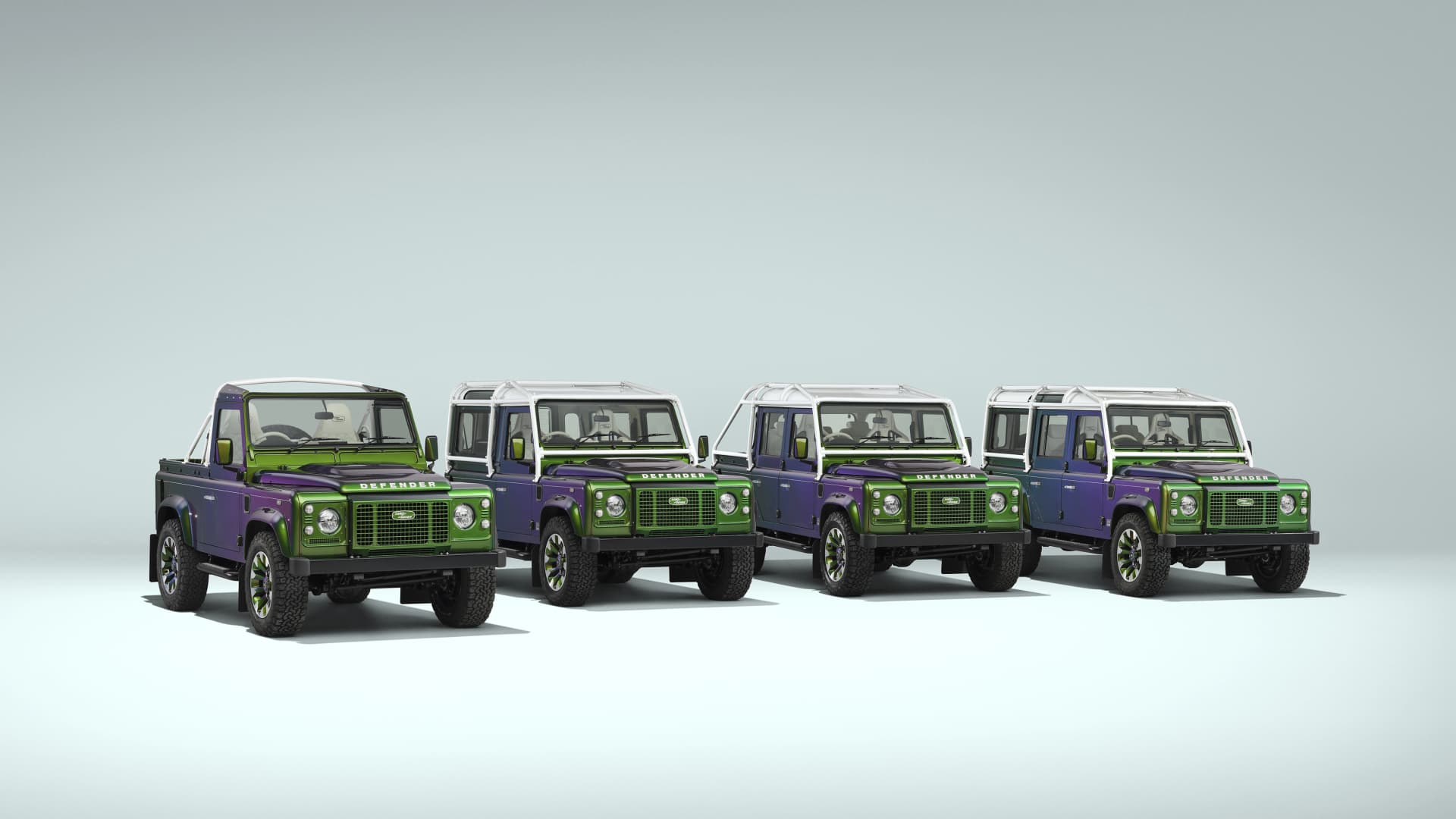 Land Rover built four colour-changing Defender V8s for one lucky client