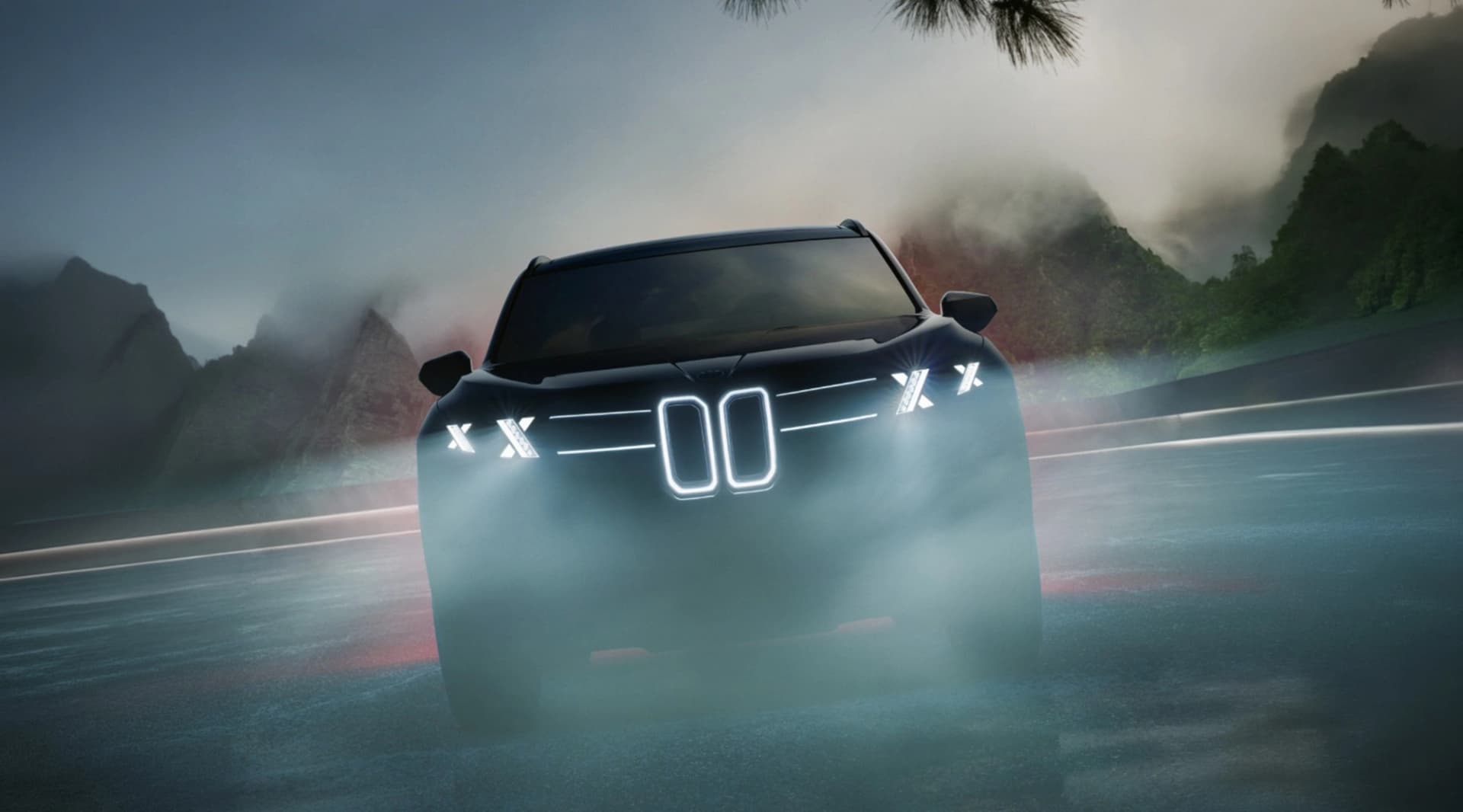 The new BMW X5 has X-shaped lights and looks like a supersized iX3