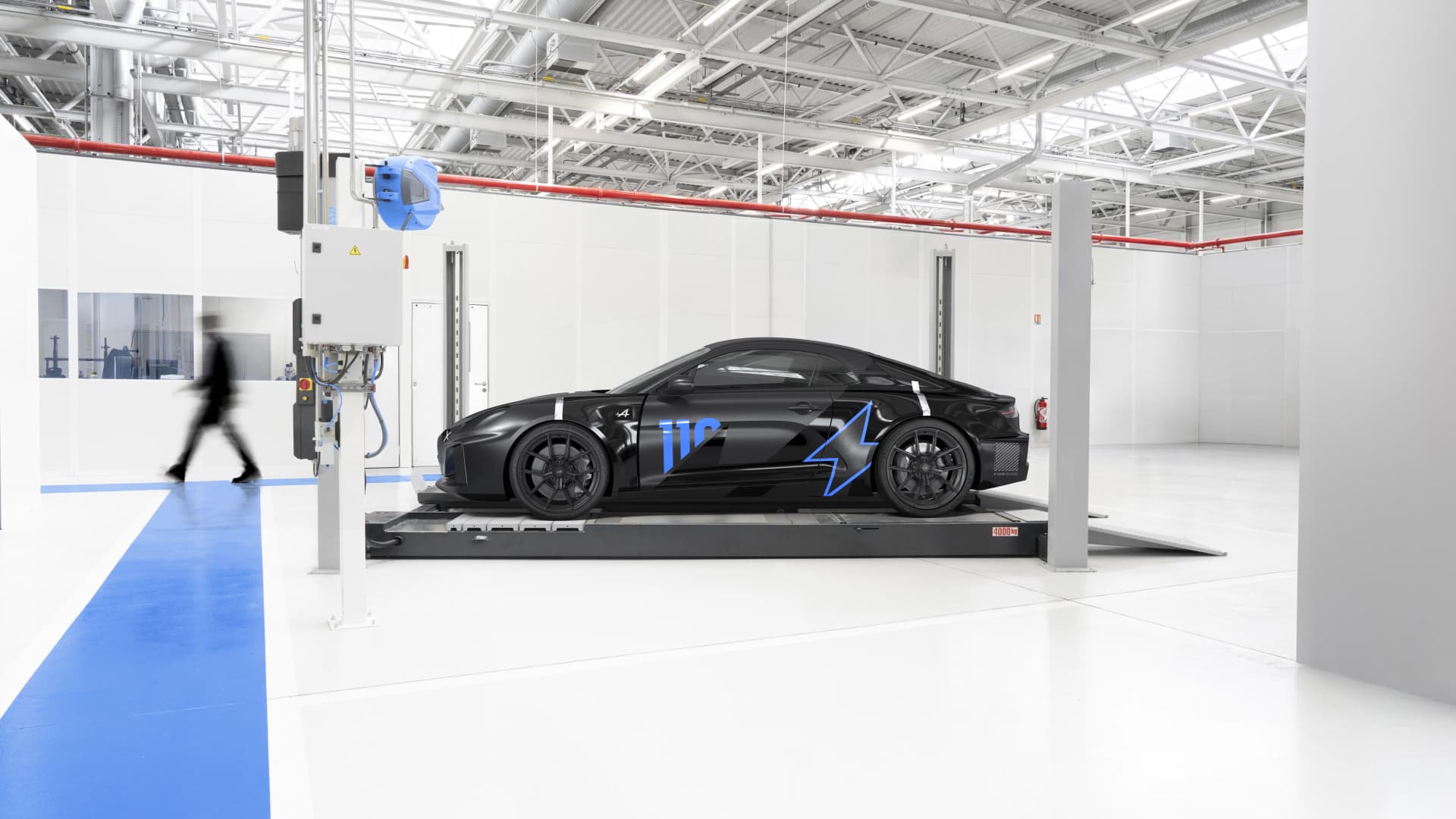 The electric A110 is coming, and it looks like an A110 that hit the gym