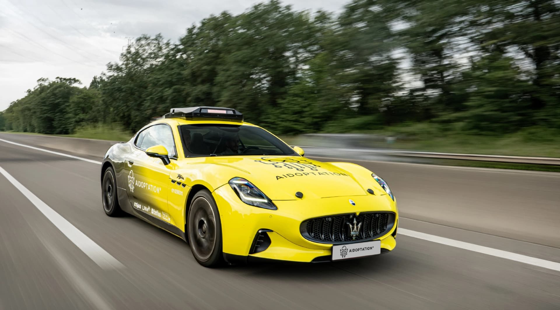 A small Belgian firm is testing a self-driving Maserati on the motorway, and it's a European first