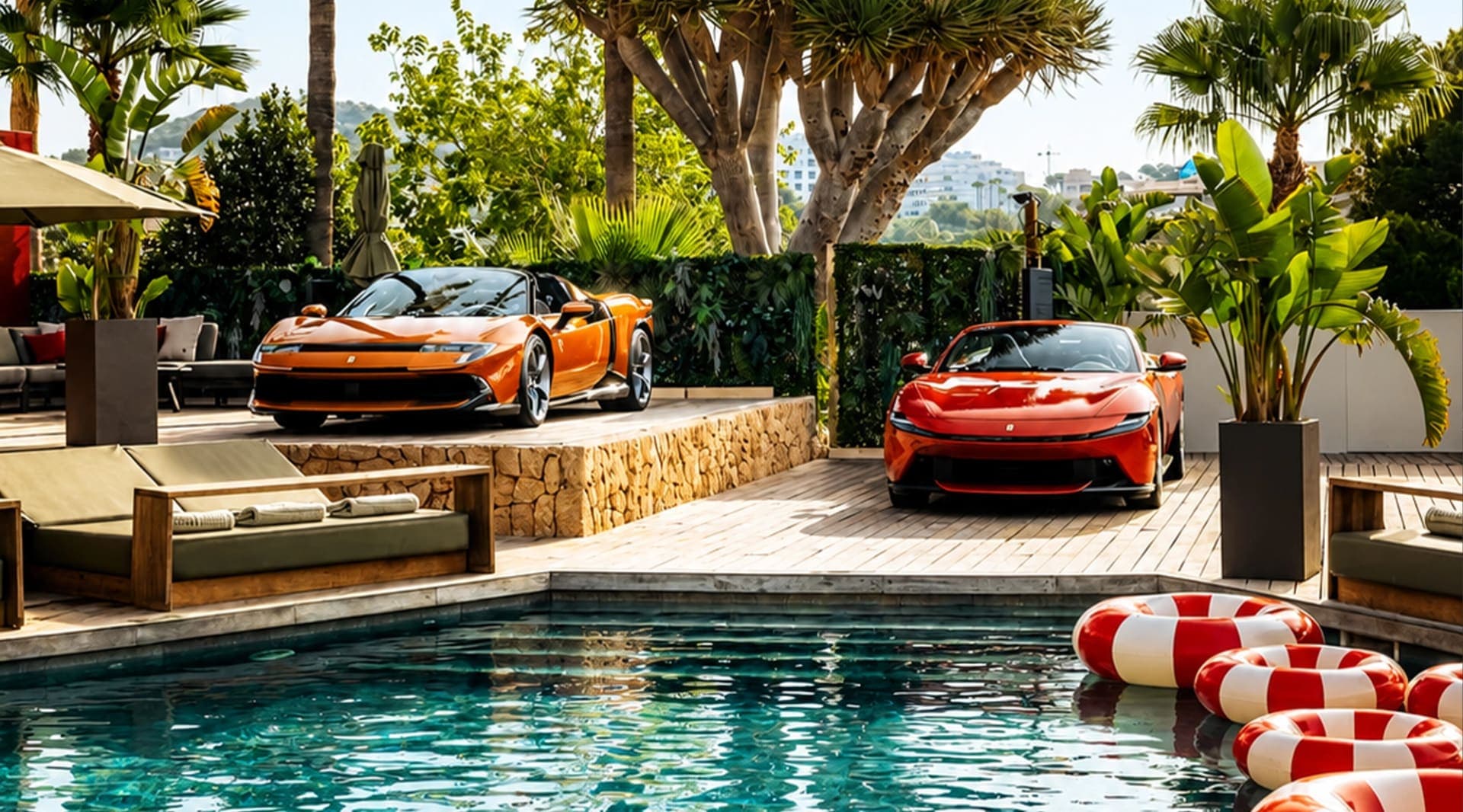 Ferrari has turned a Mallorca beach club into Casa Ferrari for a week