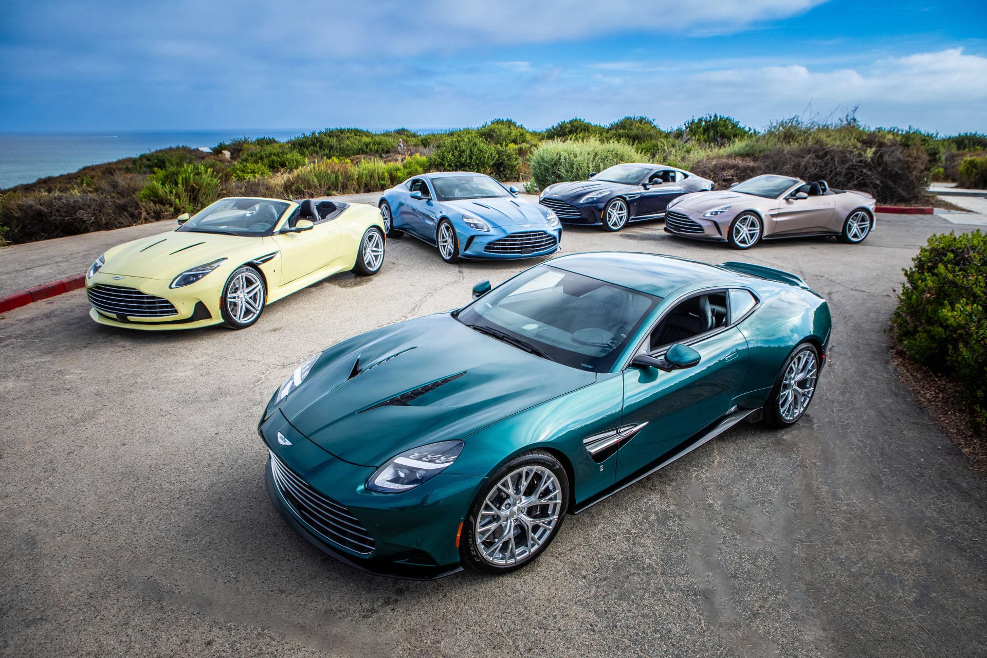 Aston's five heritage one-offs revive classic British colours, sold only in California