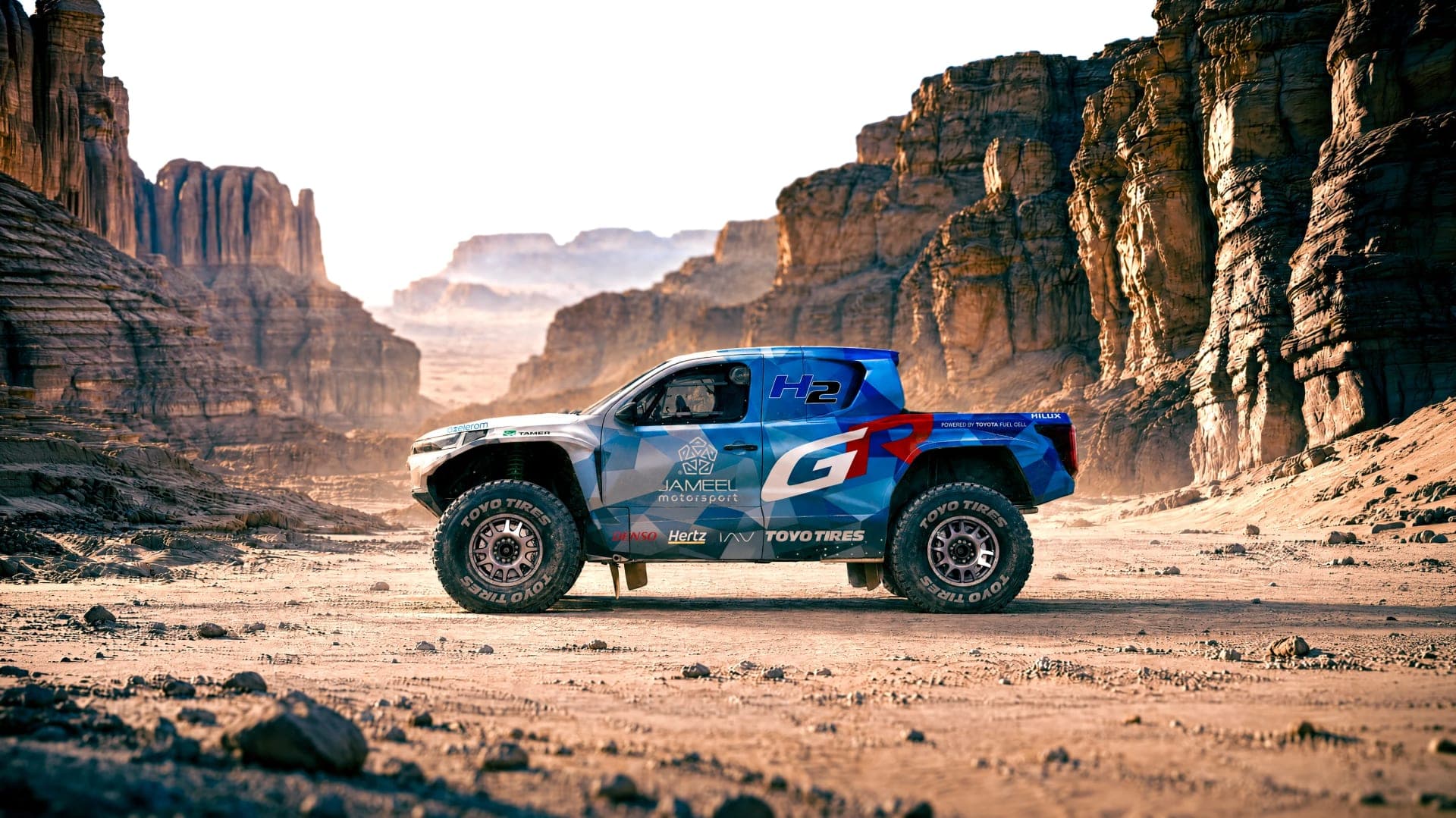 Toyota's hydrogen Dakar Hilux is built in Brussels, with no range yet